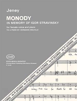 Jeney: Monody – Online sheet music shop of Editio Musica Budapest