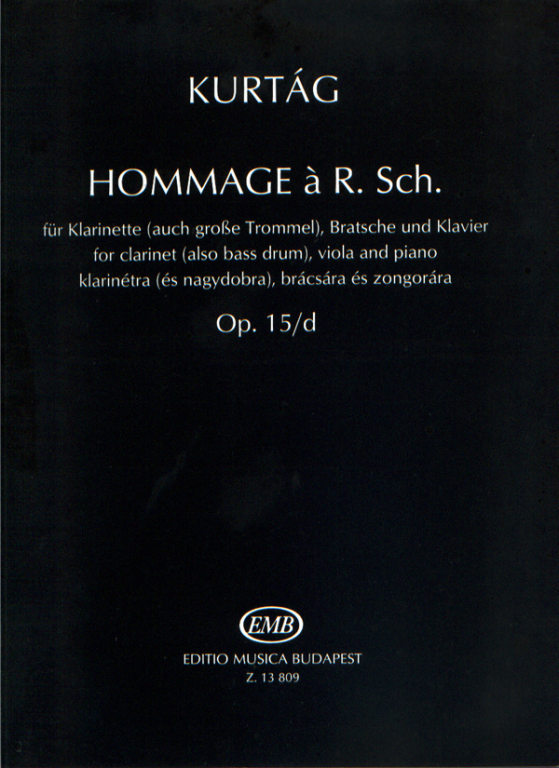 Kurtág: Hommage a R. Schumann – Az Editio Musica Budapest zeneműkiadó  online kottaboltja