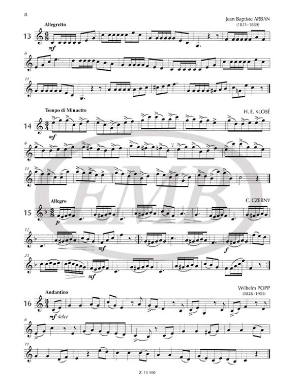 Studies for Clarinet – Online sheet music shop of Editio Musica Budapest