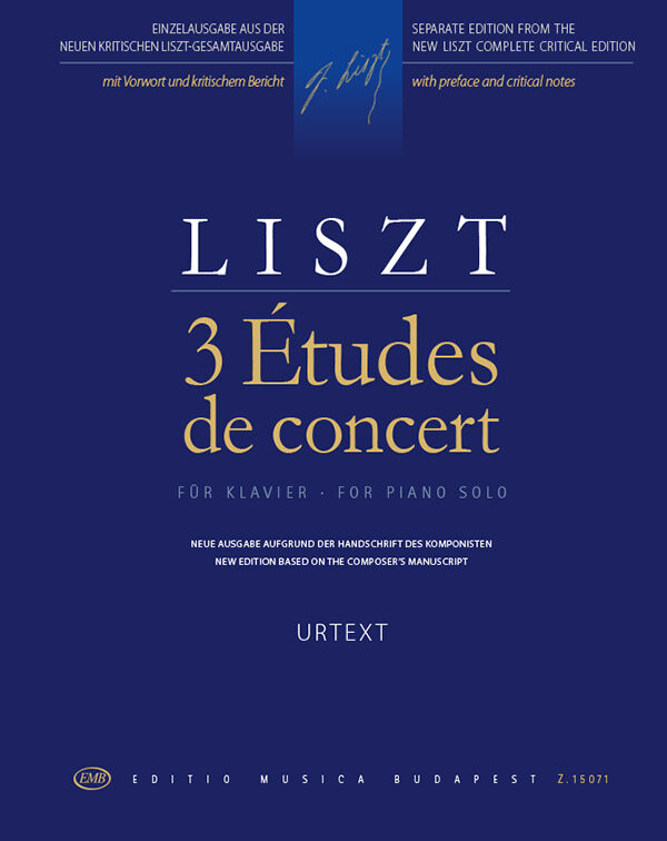 Liszt: 3 Études de concert (3 koncertetűd) – Az Editio Musica Budapest  zeneműkiadó online kottaboltja