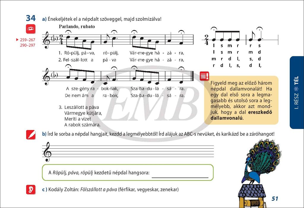 Dobszay: Szolfézskönyv zeneiskolásoknak 1. – Az Editio Musica Budapest  zeneműkiadó online kottaboltja