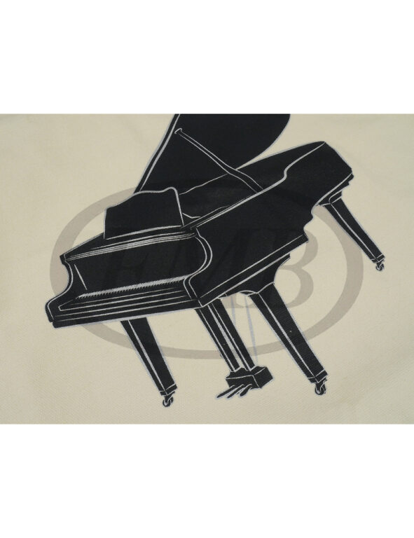 Natúr-fekete színű, vászon, városi táska zongora mintával – Az Editio  Musica Budapest zeneműkiadó online kottaboltja