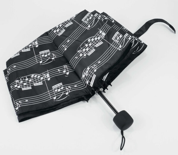 Fekete, kotta mintás összecsukható esernyő – Az Editio Musica Budapest  zeneműkiadó online kottaboltja