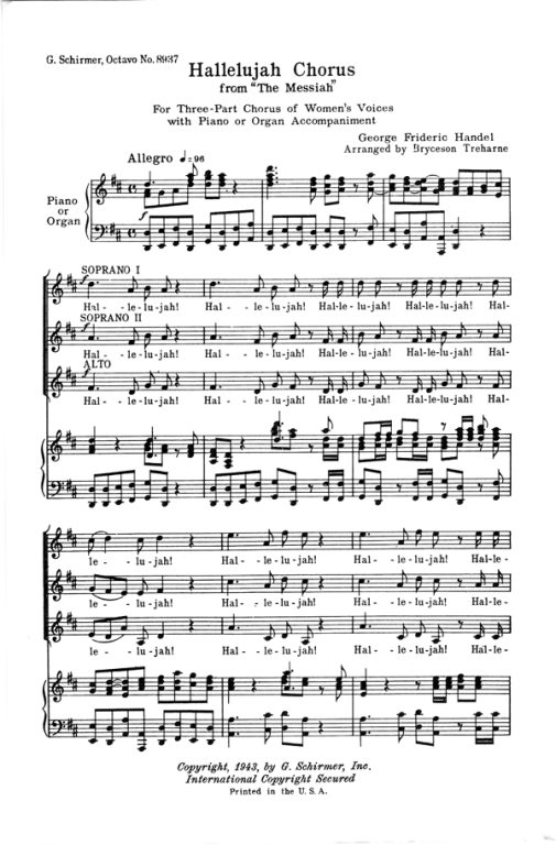 Händel: Hallelujah Chorus – Az Editio Musica Budapest zeneműkiadó online  kottaboltja